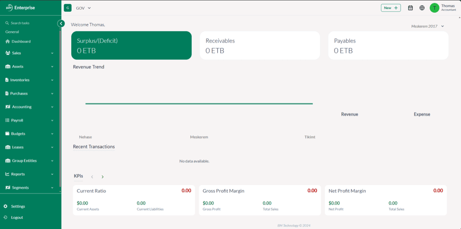 BeFA — Finance & Accounting — screenshot